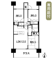 Floor: 3LDK, occupied area: 62.27 sq m