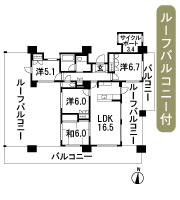 Floor: 4LDK + cycle port, the area occupied: 94.89 sq m