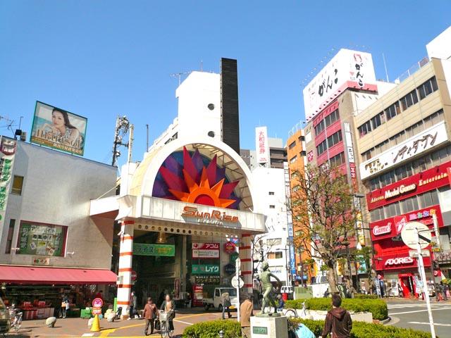 Other. Shopping street Sunrise through