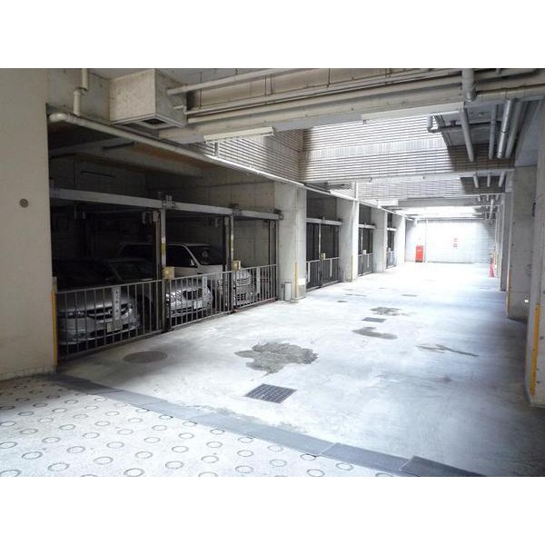 Parking lot. Covered parking