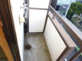 View. Laundry Area on the balcony