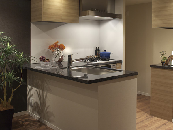 Kitchen.  [kitchen] Because space we use every day, We pursued the beauty and ease of use.  ※ In the apartment gallery, Kitchen facilities can be confirmed. (The room is different from the one of this sale)