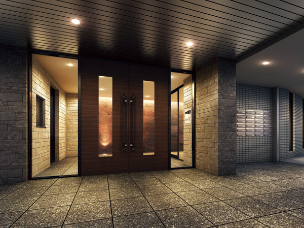 Buildings and facilities. It praised the look of Yingbin, Refinement of Entrance. (Entrance Rendering / In fact a somewhat different in the things that caused draw based on the drawings of the planning stage)