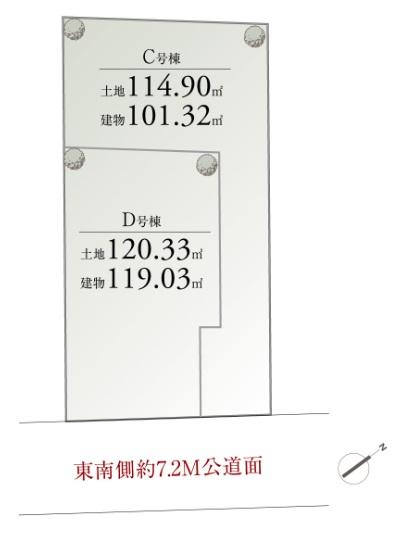 The entire compartment Figure.  ※ It is not in the survey map. 