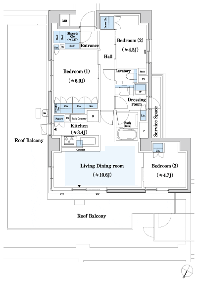 Floor: 3LD ・ K + SIC, the occupied area: 69.74 sq m, Price: TBD