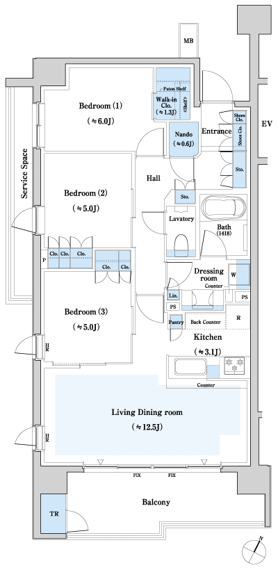 Floor: 3LD ・ K + WIC + N + TR, the occupied area: 76.21 sq m, Price: TBD
