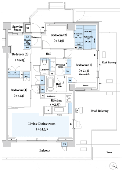 Floor: 4LD ・ K + 2WIC + SIC + TR, the occupied area: 93.53 sq m, Price: TBD
