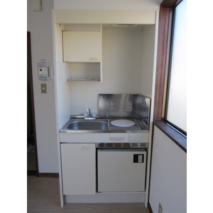 Kitchen. System kitchen IH1-burner stove Mini fridge Yes!