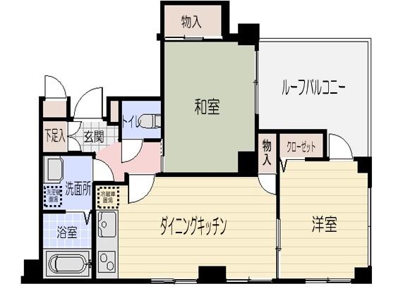 Floor plan. 2DK, Price 27,800,000 yen, Occupied area 47.77 sq m