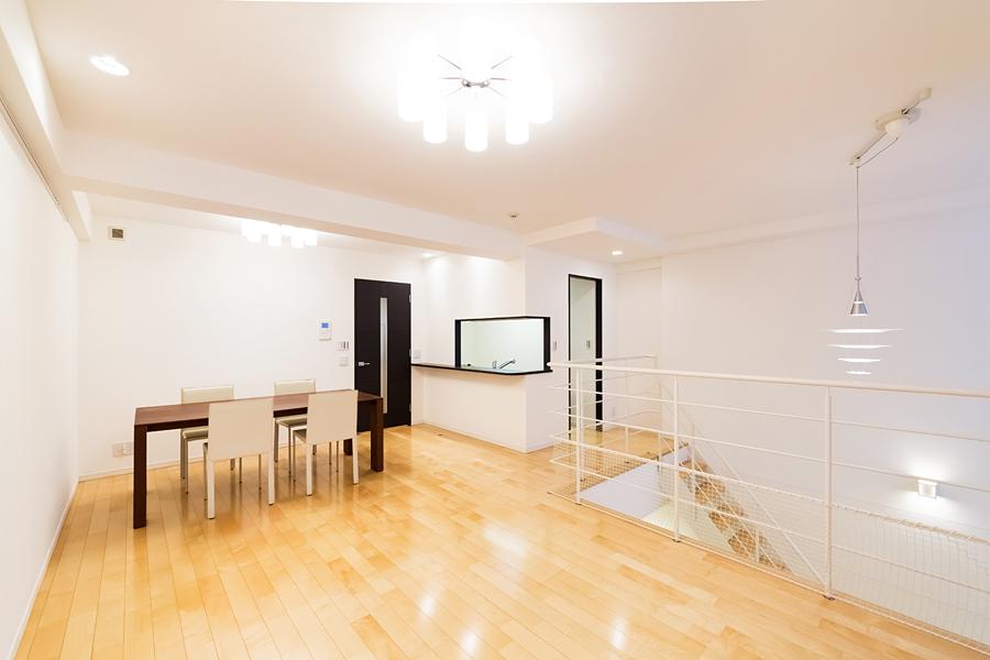 Living. Floor heating with a living ・ dining