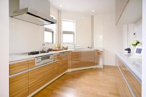 No. 6 House kitchen. Considering the housework flow line, Easy-to-use kitchen combines the facilities and high functionality of the enhancement, Also smoothly every day of housework