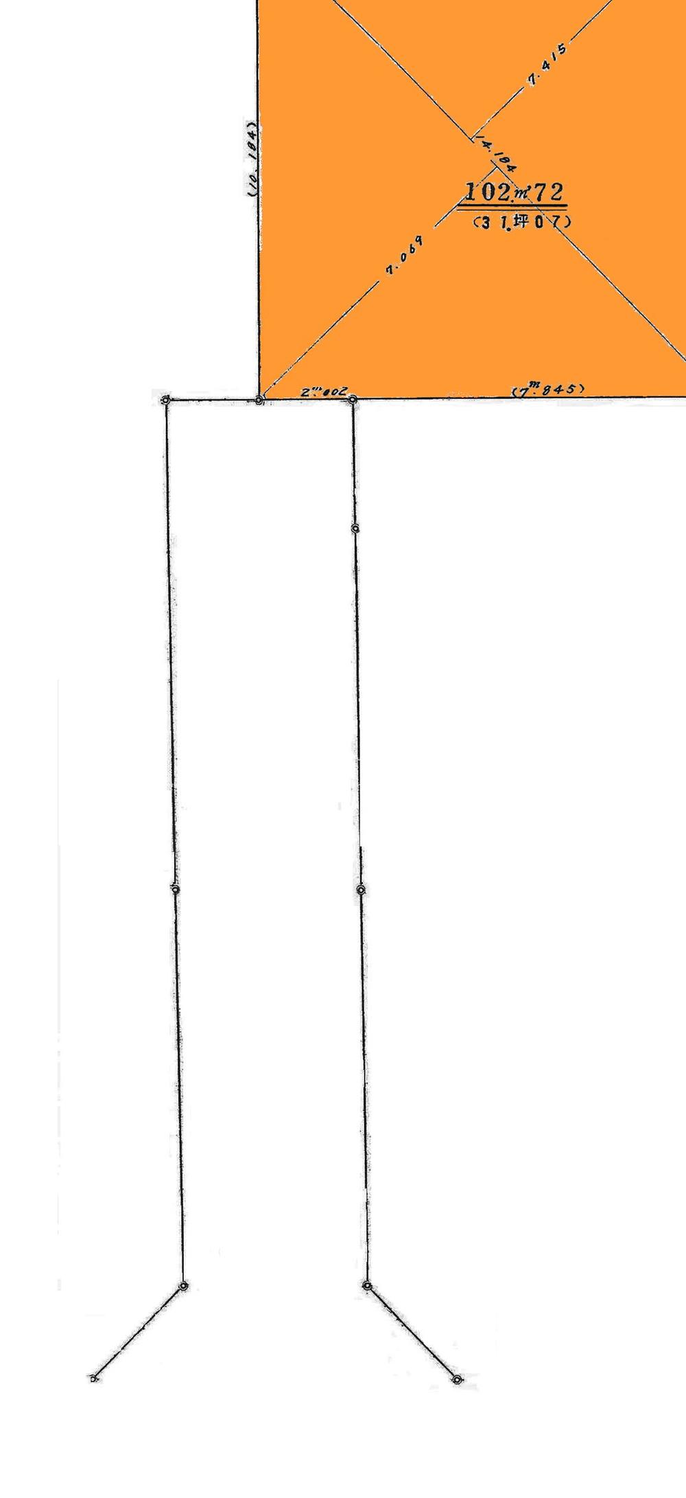 Compartment figure. Land price 42 million yen, Land area 102.72 sq m