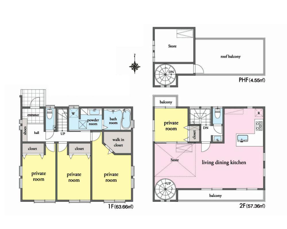Floor plan. 83,800,000 yen, 4LDK, Land area 132.57 sq m , Building area 125.57 sq m floor plan