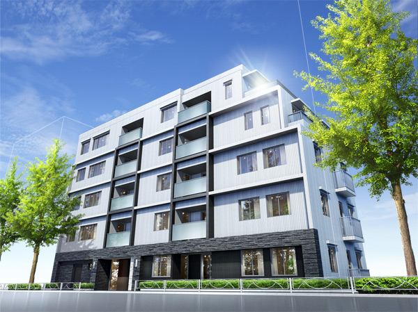 Buildings and facilities. To live the life stage that I thought the feels comfortable. Planning that has been consideration to ventilation and lighting of, Storage, which is friendly to life ease, Advanced equipment specifications, etc., Space of relaxation has been created. (Exterior view)