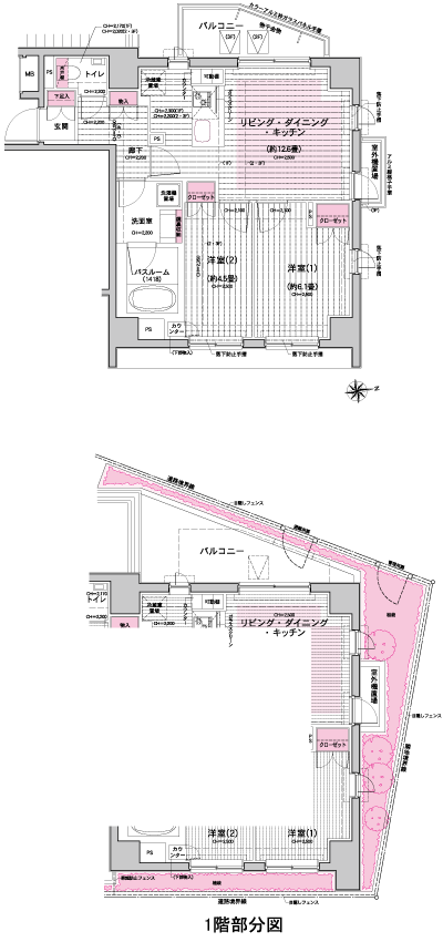 Floor: 2LDK, occupied area: 56.25 sq m, Price: 41,800,000 yen, now on sale
