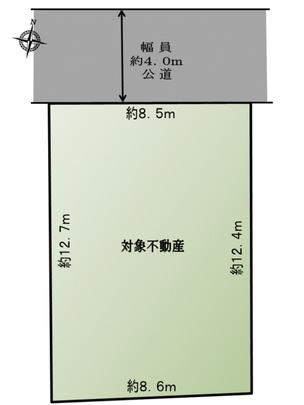 Compartment figure. Land plots land area 108.56 sq m (about 32.8 square meters)