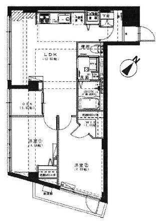 Floor plan. 2LDK, Price 24,900,000 yen, Occupied area 49.99 sq m