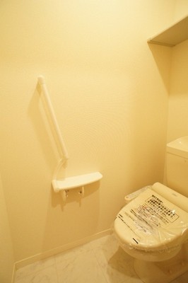 Toilet. Loose wide toilet space, There is also a top storage!