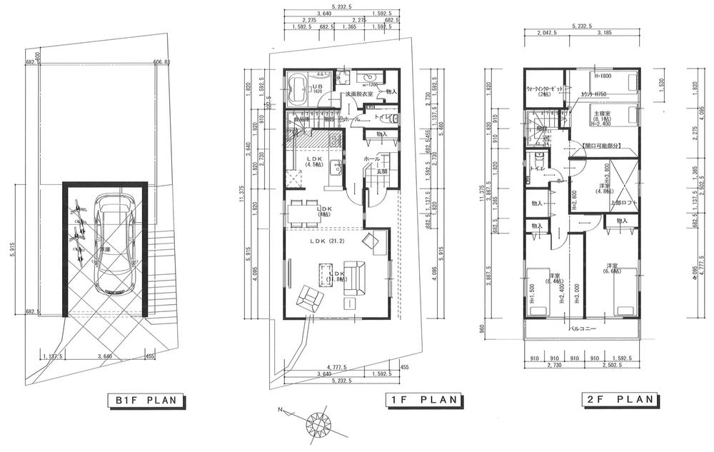 Floor plan. 79,800,000 yen, 4LDK + S (storeroom), Land area 99.86 sq m , Building area 135.79 sq m