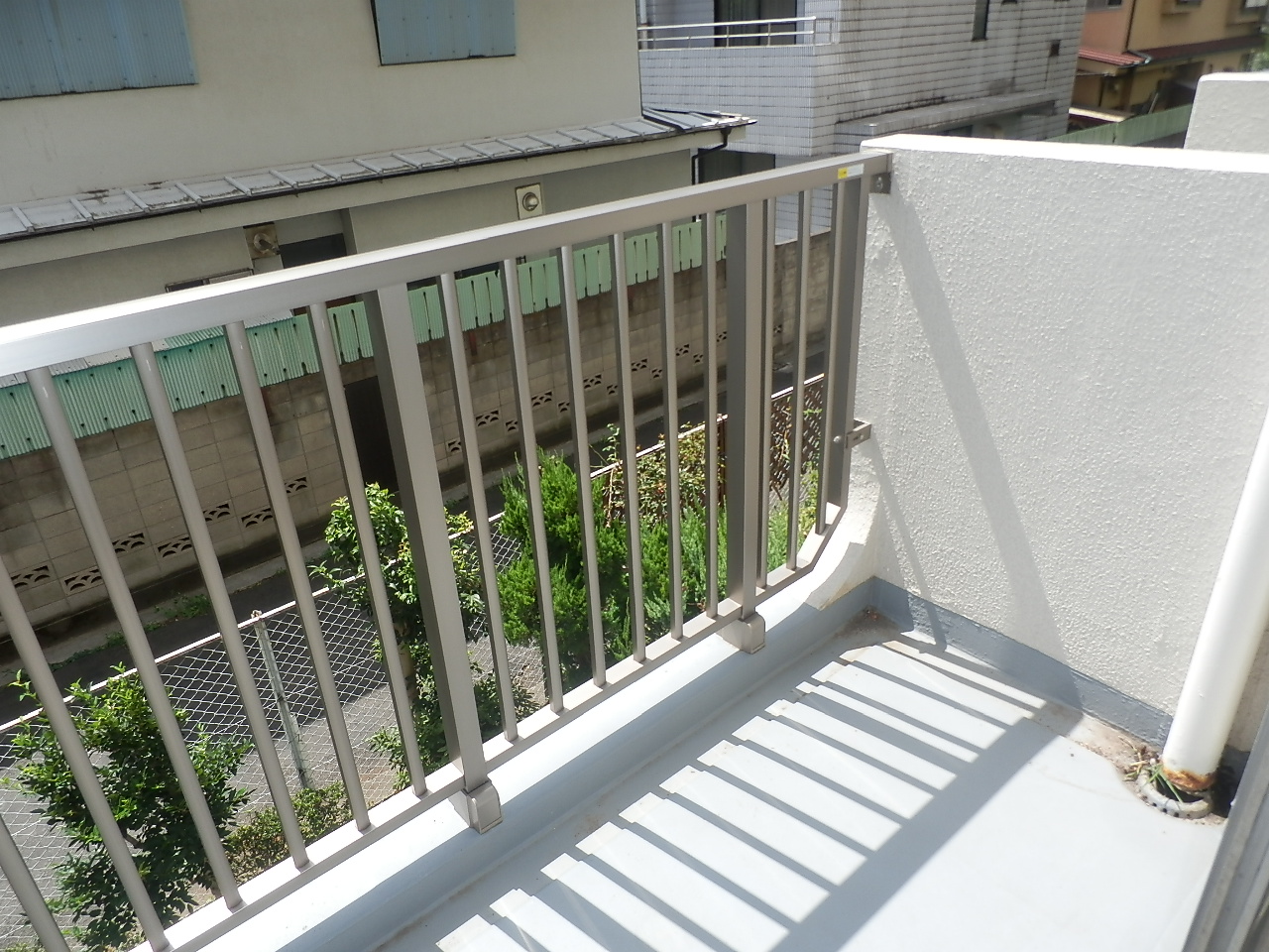 Balcony. South-facing day is good