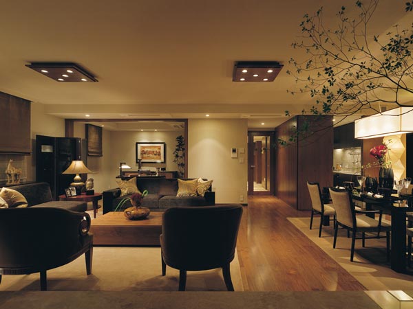 Living.  [Living-dining] Living wrapped in sense of quality ・ dining room. (Following model Room B-AW type, Including optional specifications)