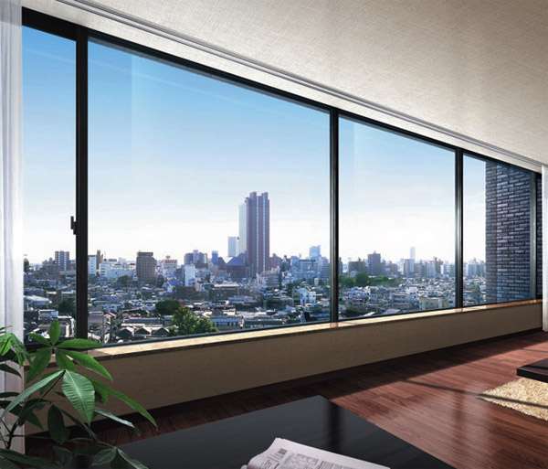 Room and equipment. Pleasant view is spread by the hill location, B-AW type Direct Sky View (Rendering). (B-AW type and view photos taken from the ground about 20m from local (2,006.11 May shooting) which was the CG synthesizing, In fact a slightly different)