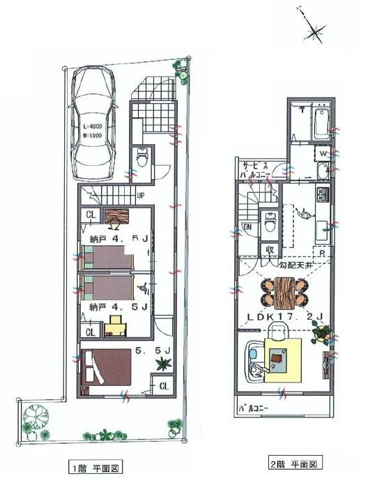 Floor plan. (A Building), Price 49,800,000 yen, 3LDK, Land area 80.33 sq m , Building area 80.32 sq m