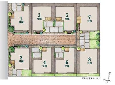 The entire compartment Figure. In harmony with the sense of openness, Is the streets were full of warmth of wood