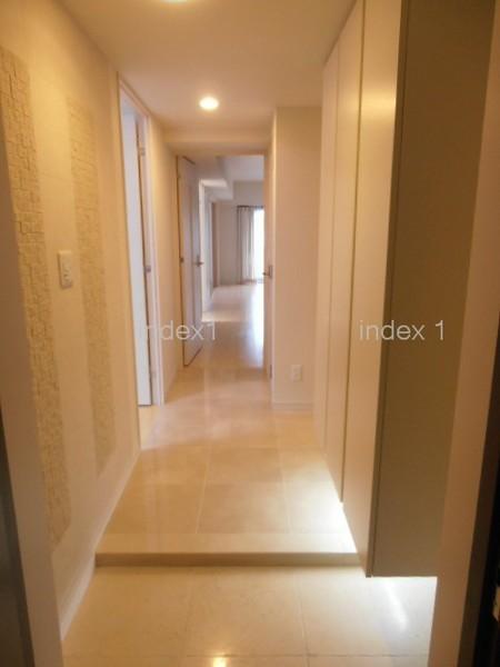 Entrance. Spacious entrance of the marble floor