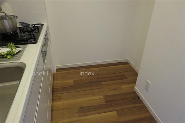 Kitchen. Refrigerator storage space in the kitchen