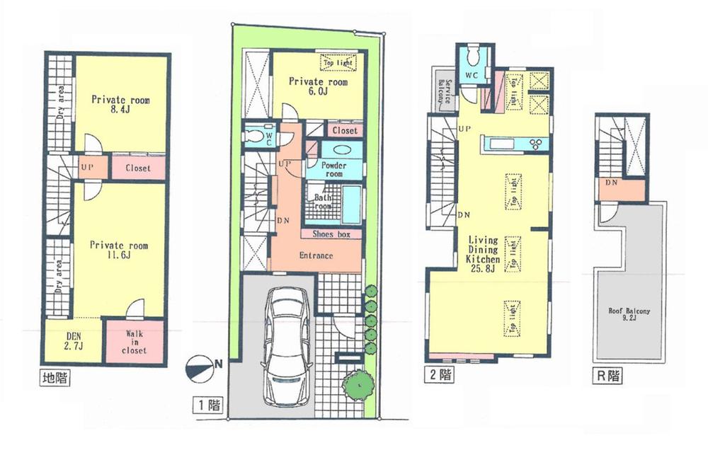 Other building plan example. Building plan example (Common), Building area 141.70 sq m