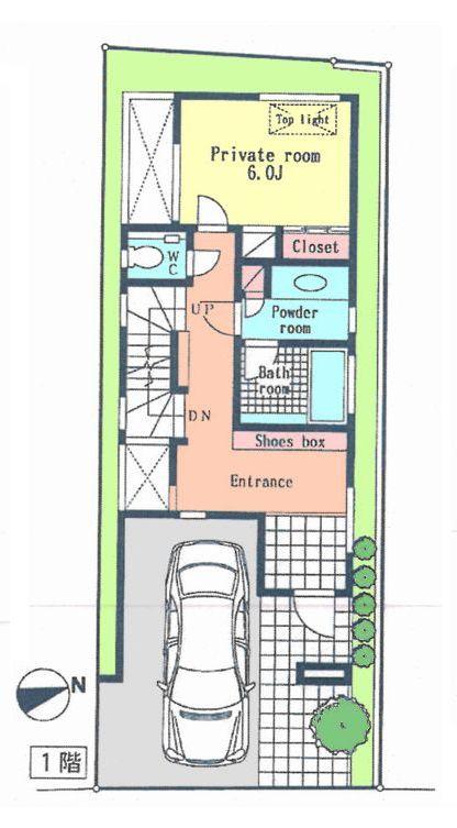 Other building plan example. First floor building plan example (Common), Building area 141.70 sq m