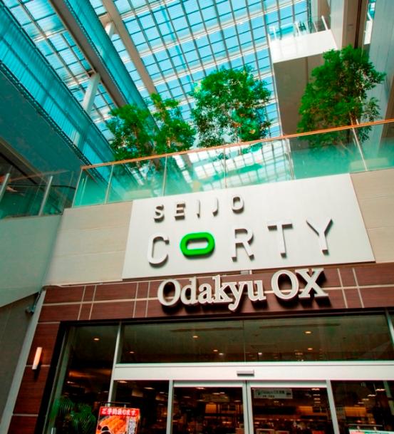 Shopping centre. Seijo Corti commercial facility that consists of 36 stores that deliver high commodity value-added in the 1110m high quality to