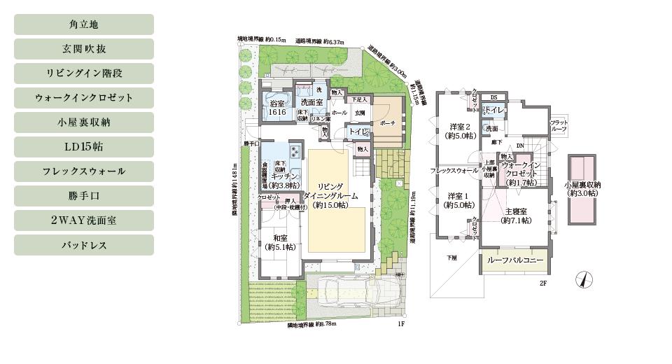 Floor plan. Seijo Corti commercial facility that consists of 36 stores that deliver high commodity value-added in the 1110m high quality to