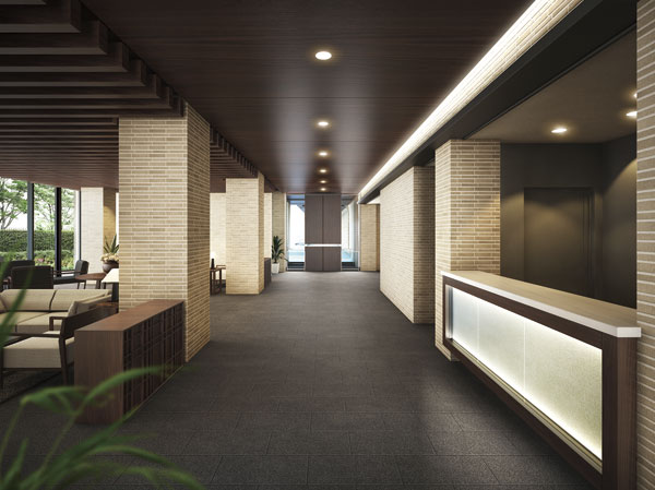 Shared facilities.  [Reception Reception] (Rendering)