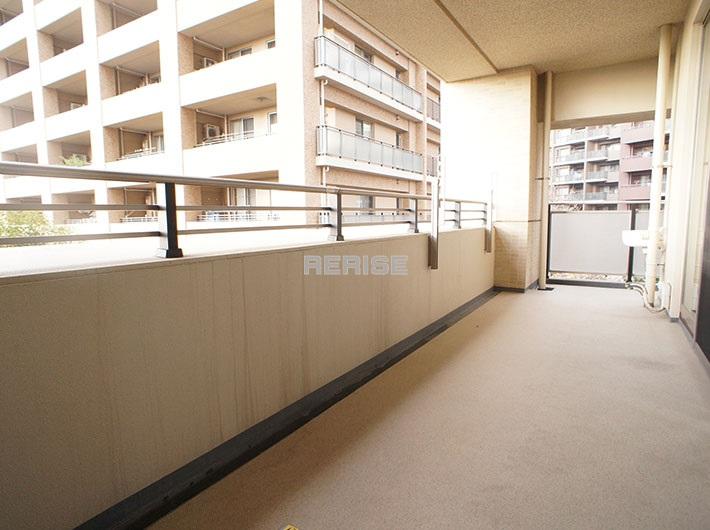 Balcony. Balcony with a depth and width