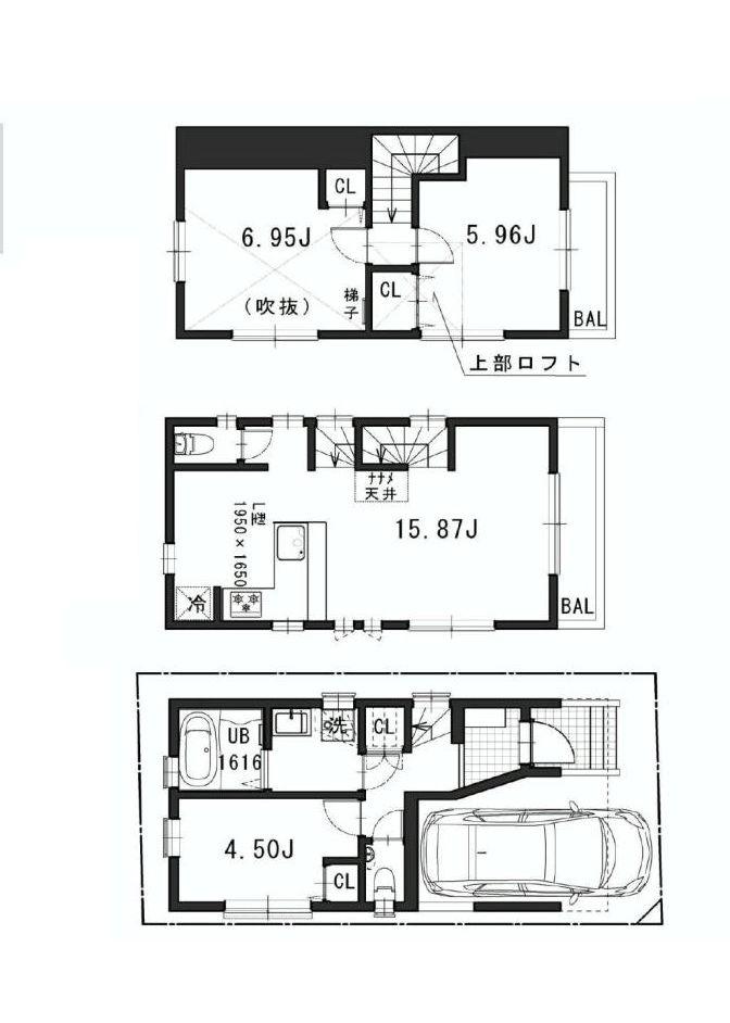 Floor plan. 47,800,000 yen, 3LDK, Land area 50.7 sq m , Building area 88.26 sq m