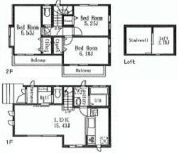 Floor plan. 66,800,000 yen, 3LDK, Land area 80.65 sq m , Building area 77.31 sq m floor plan