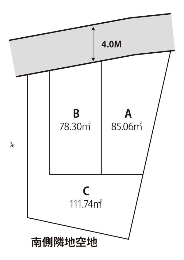 The entire compartment Figure. South side is there is a feeling of opening for the adjacent land open space. 