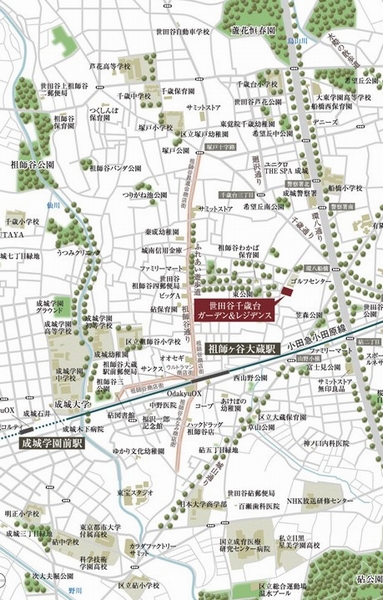 Peripheral guide map