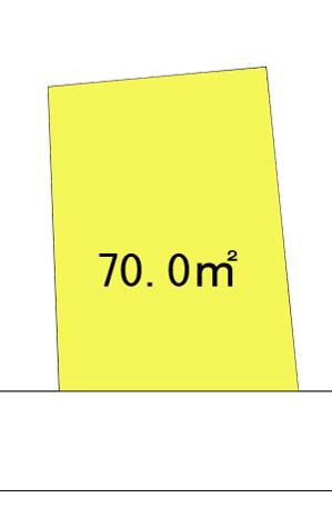 Compartment figure. Land price 39,800,000 yen, Land area 70 sq m compartment view