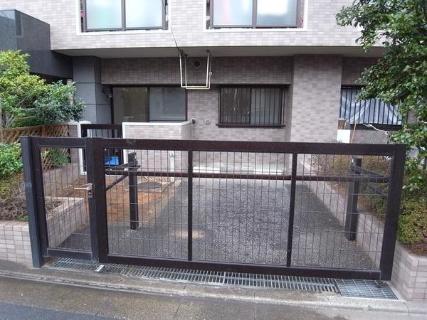 Parking lot. Private car park