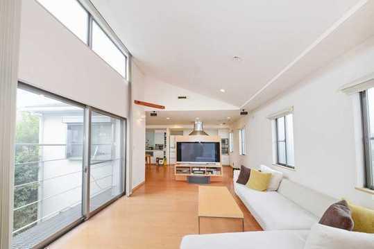 Living. living High ceilings, Bright is.