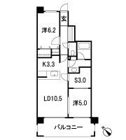 Floor: 2LDK + S + SIC, the occupied area: 61.18 sq m, Price: 33,900,000 yen, now on sale