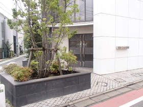 Building appearance. Entrance is the entrance