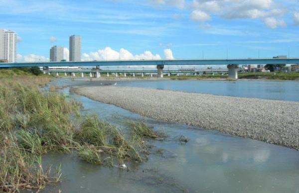 Streets around. To the periphery of the city skyline 1200m Tama River