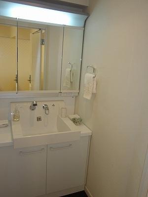 Wash basin, toilet. Wash basin