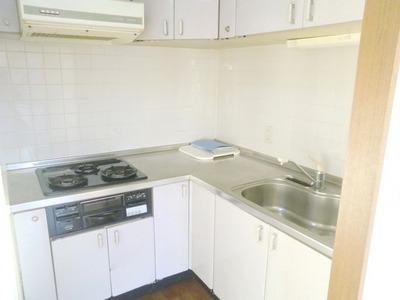 Kitchen. Gas 3-neck is with a system kitchen grill