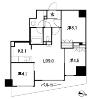 Floor: 3LDK, occupied area: 56.65 sq m, Price: TBD