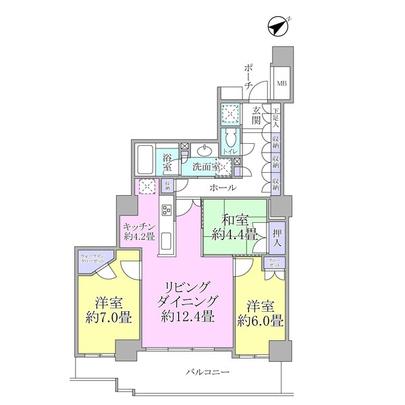 Floor plan. ■ 3LD ・ It is a K type!